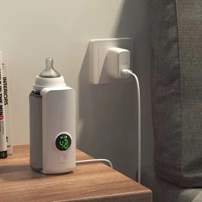 Baby Bottle Warmer | Rechargeable & USB-Powered | Compact Travel Size
