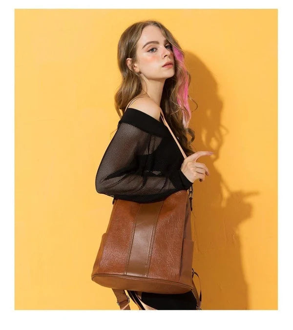Backpack | Anti-Theft & Waterproof Synthetic Leather | 3-Way Convertible