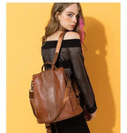 Backpack | Anti-Theft & Waterproof Synthetic Leather | 3-Way Convertible