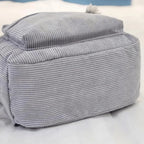 Backpack | Corduroy & Padded Laptop Compartment | Fits 14-Inch Laptop