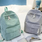 Backpack | Corduroy & Padded Laptop Compartment | Fits 14-Inch Laptop
