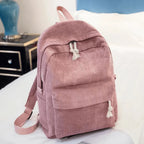 Backpack | Corduroy & Padded Laptop Compartment | Fits 14-Inch Laptop