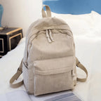 Backpack | Corduroy & Padded Laptop Compartment | Fits 14-Inch Laptop