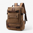 Backpack | Vintage Canvas & Ergonomic Straps | 15-Inch Laptop Compartment