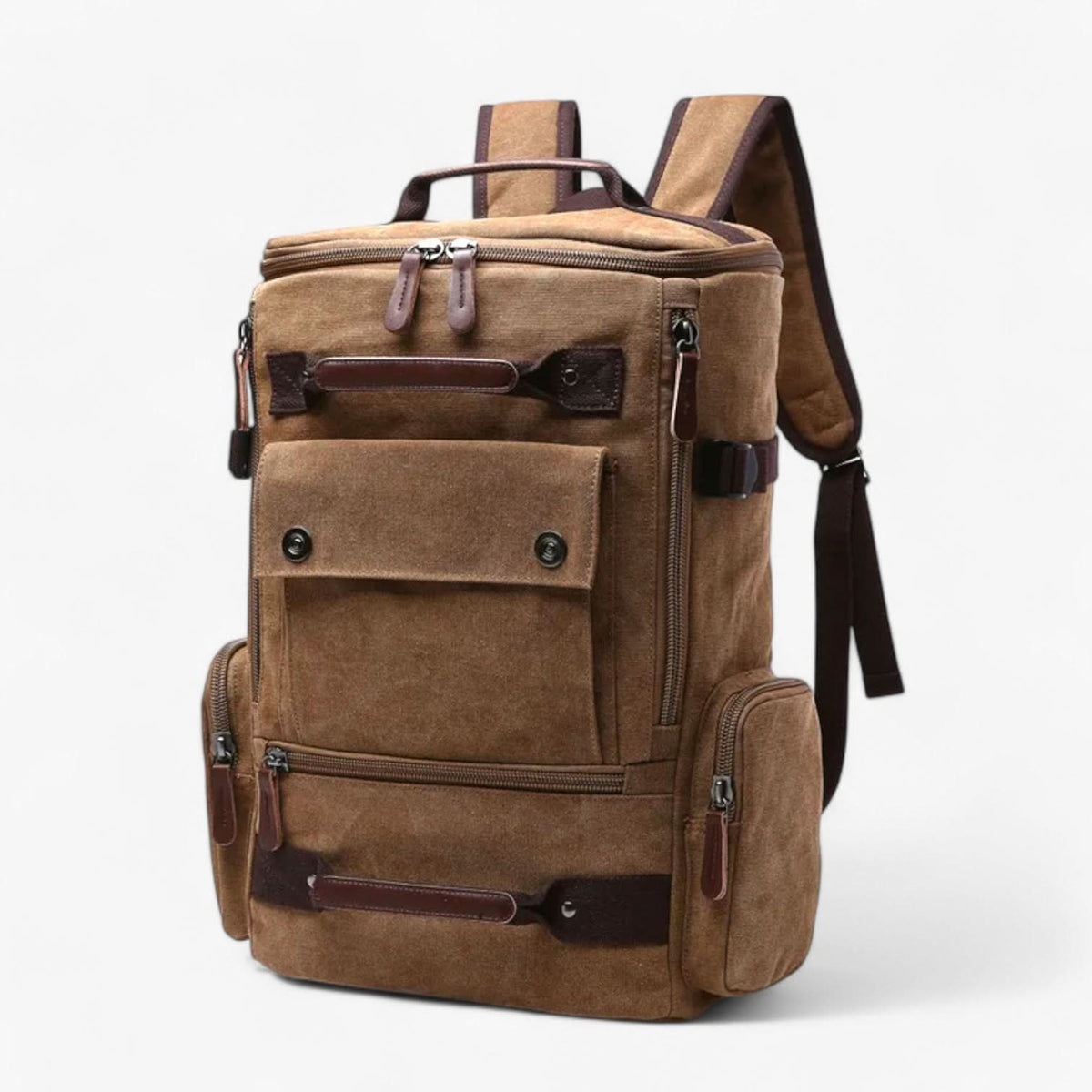 Backpack | Vintage Canvas & Ergonomic Straps | 15-Inch Laptop Compartment