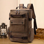 Backpack | Vintage Canvas & Ergonomic Straps | 15-Inch Laptop Compartment