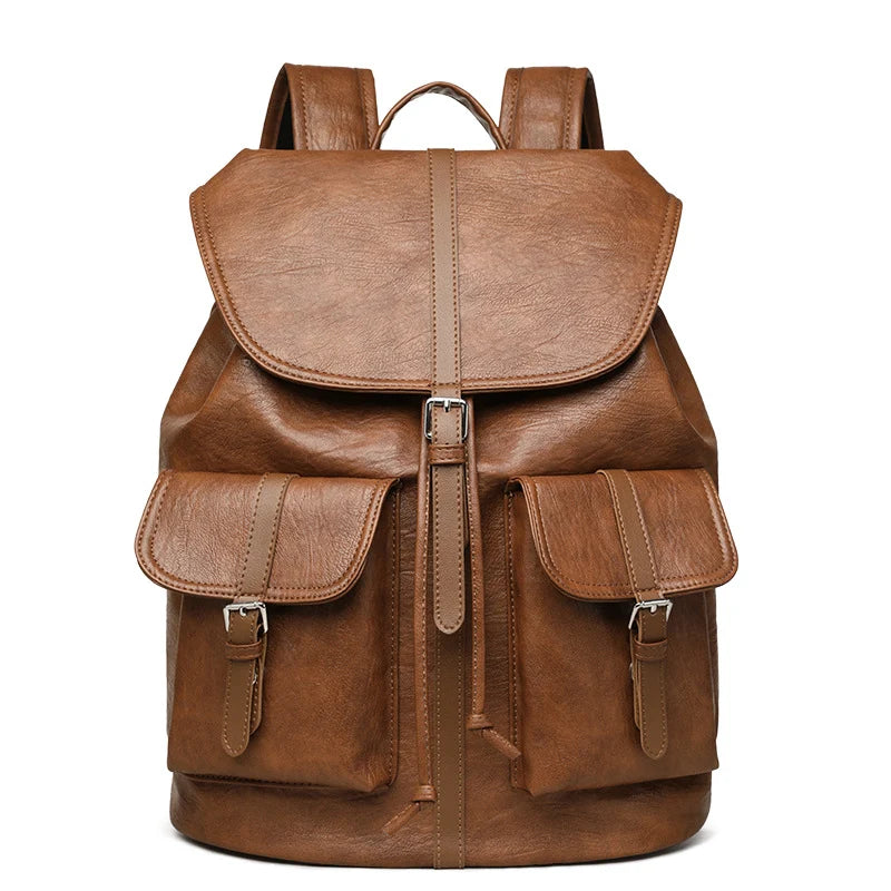 Backpack | Vintage Leather & Multiple Pockets