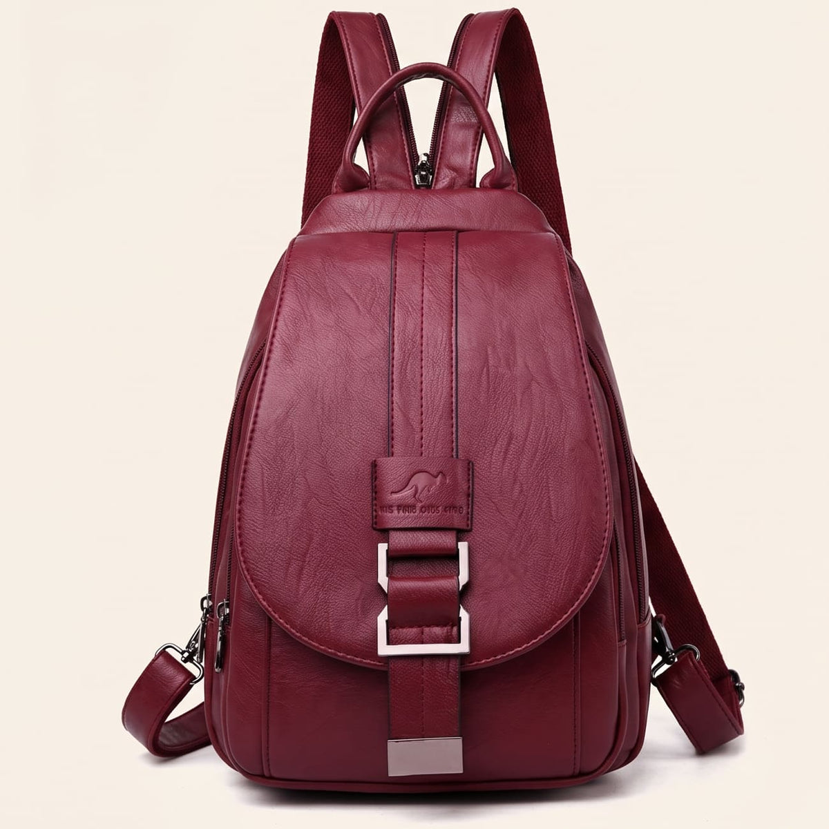 Backpack | Water-Resistant Sheepskin Leather & Anti-Theft Back Pocket