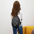 Backpack | Water-Resistant Sheepskin Leather & Anti-Theft Back Pocket
