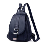 Backpack | Water-Resistant Sheepskin Leather & Anti-Theft Back Pocket