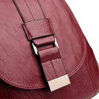 Backpack | Water-Resistant Sheepskin Leather & Anti-Theft Back Pocket