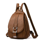 Backpack | Water-Resistant Sheepskin Leather & Anti-Theft Back Pocket