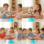 Balancing Game | Wobbly Pirate Ship Base & Wooden Penguins | Ages 3+
