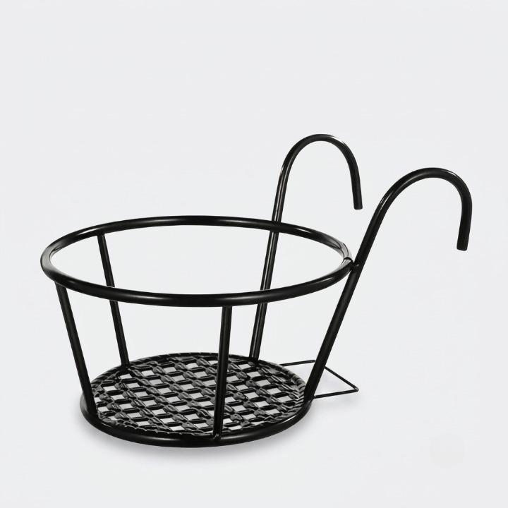 Balcony Pot Holder | Hook-On No-Drill Design | 3-Pack