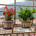 Balcony Pot Holder | Hook-On No-Drill Design | 3-Pack