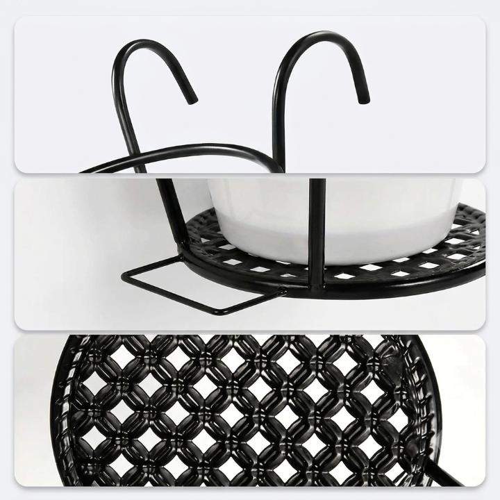 Balcony Pot Holder | Hook-On No-Drill Design | 3-Pack