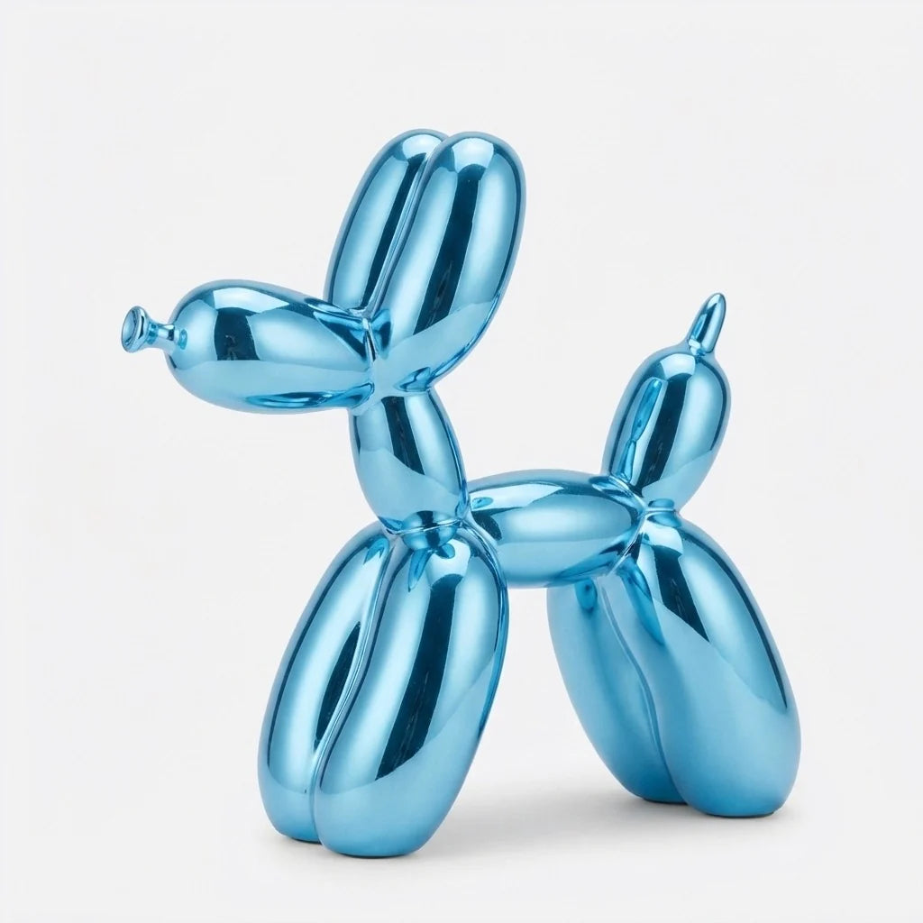 Ballonhund Skulptur | Glänzendes Harz & Verschiedene Farben | Drei Größen