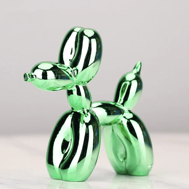 Ballonhund Skulptur | Glänzendes Harz & Verschiedene Farben | Drei Größen