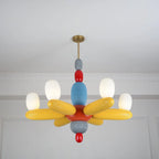 Balloon Chandelier | Iron Frame & Glass Shades | 96 cm Diameter