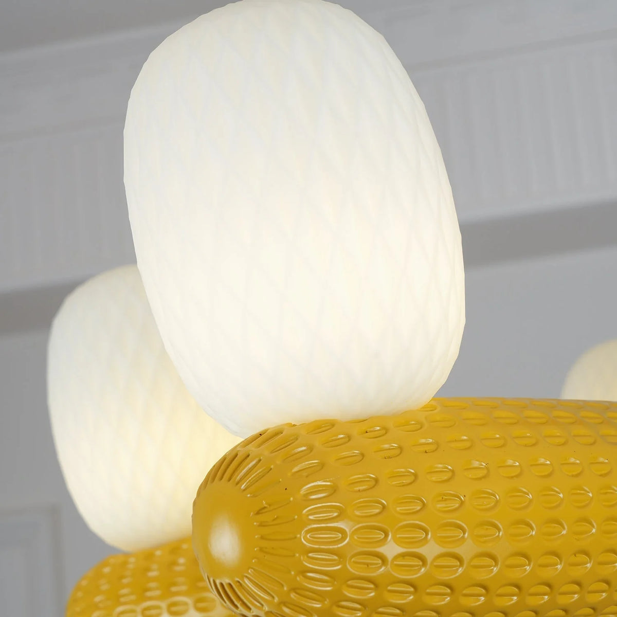Balloon Chandelier | Iron Frame & Glass Shades | 96 cm Diameter