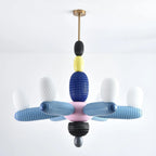 Balloon Chandelier | Iron Frame & Glass Shades | 96 cm Diameter