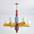 Balloon Chandelier | Iron Frame & Glass Shades | 96 cm Diameter