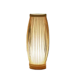 Table Lamp | Hand-Knitted Bamboo Shade | Japanese Zen Design, E27 Socket
