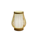 Table Lamp | Hand-Knitted Bamboo Shade | Japanese Zen Design, E27 Socket