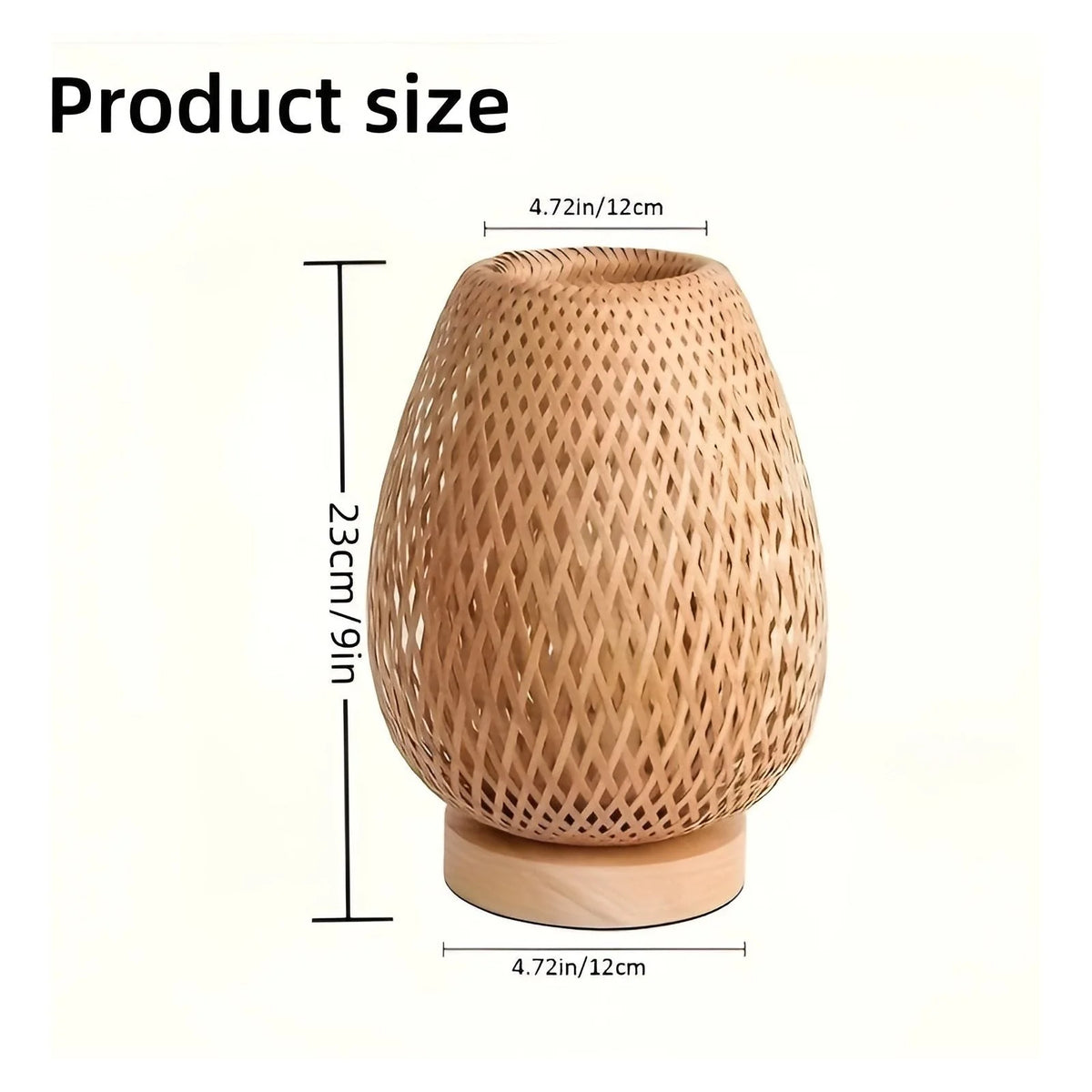 Table Lamp | Minimalist Natural Bamboo Body | USB Powered