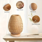 Table Lamp | Minimalist Natural Bamboo Body | USB Powered