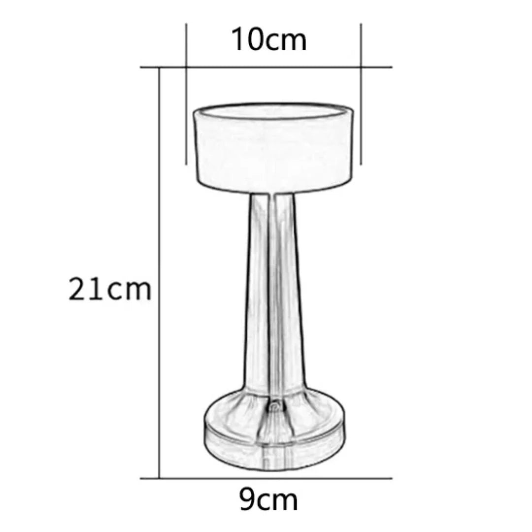 Bar Table Lamp | Retro Design, USB Charging & Three-Level Dimming