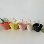 Basket Bag | Woven Design & Cotton-Lined Interior