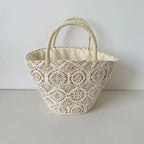 Basket Bag | Woven Design & Cotton-Lined Interior