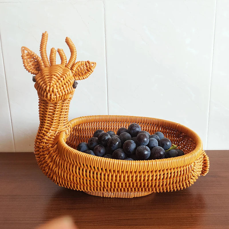 Basket | Woven Duck-Shaped & Decorative Storage
