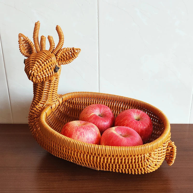 Basket | Woven Duck-Shaped & Decorative Storage
