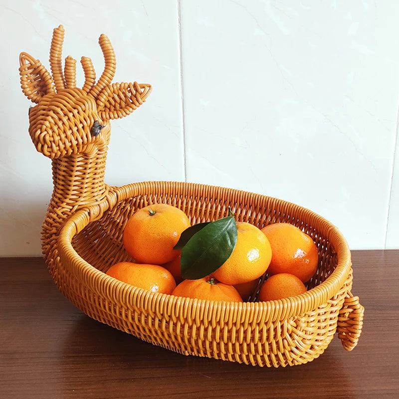 Basket | Woven Duck-Shaped & Decorative Storage