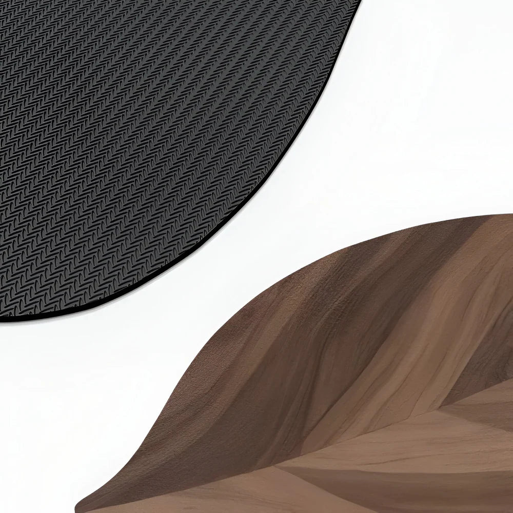 Bath Mat | Non-Slip & Water-Absorbent | Oval Leaf Design
