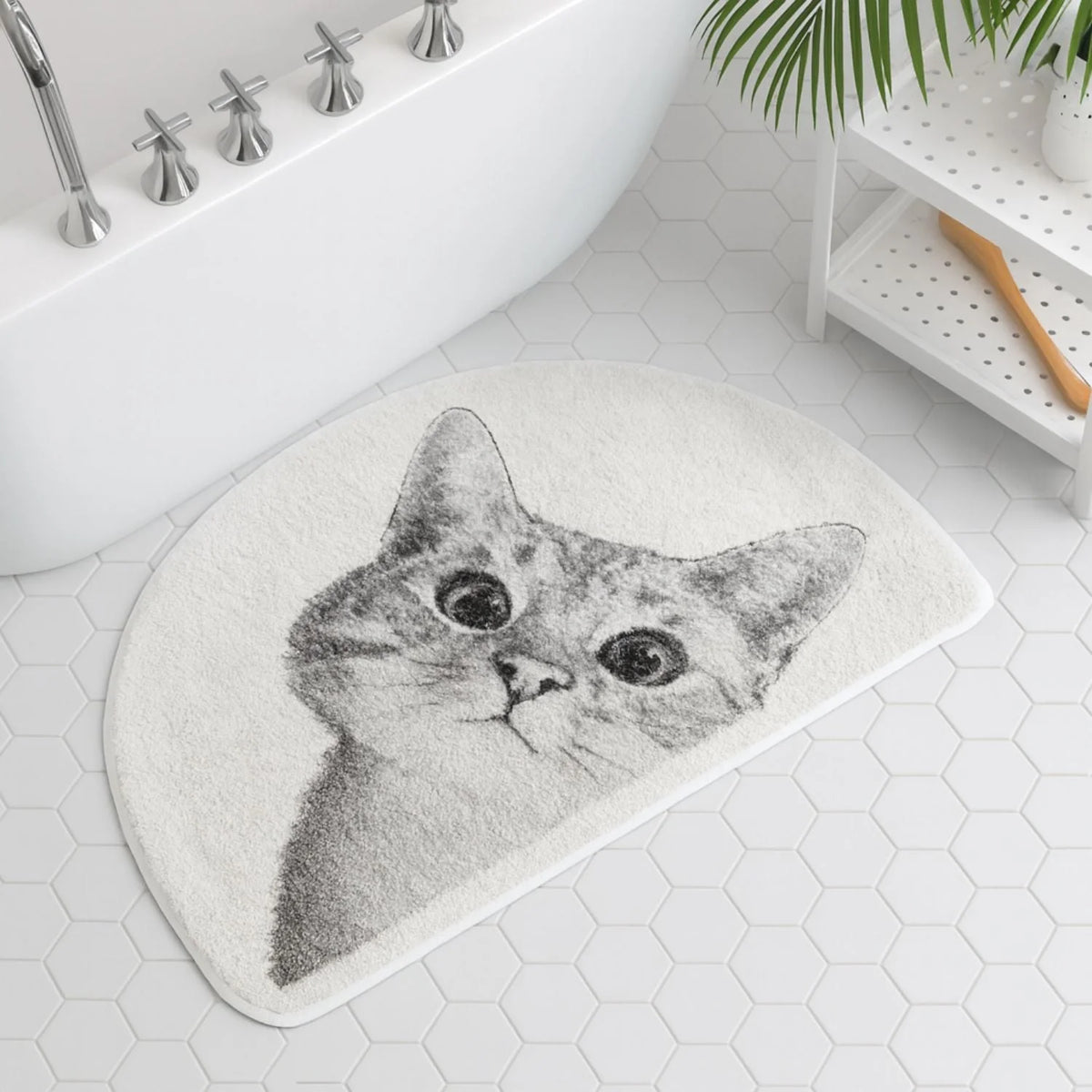 Bath Mat | Plush Polyester & Non-Slip Backing