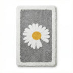 Bath Mat | Scandinavian Floral Soft Microfiber & Anti-Slip