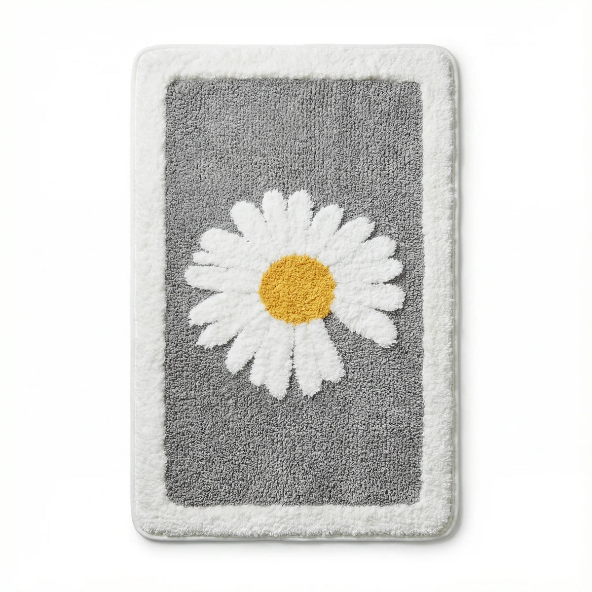 Bath Mat | Scandinavian Floral Soft Microfiber & Anti-Slip