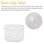 Bath Pillow | 3D Mesh Back Support & Suction Cups