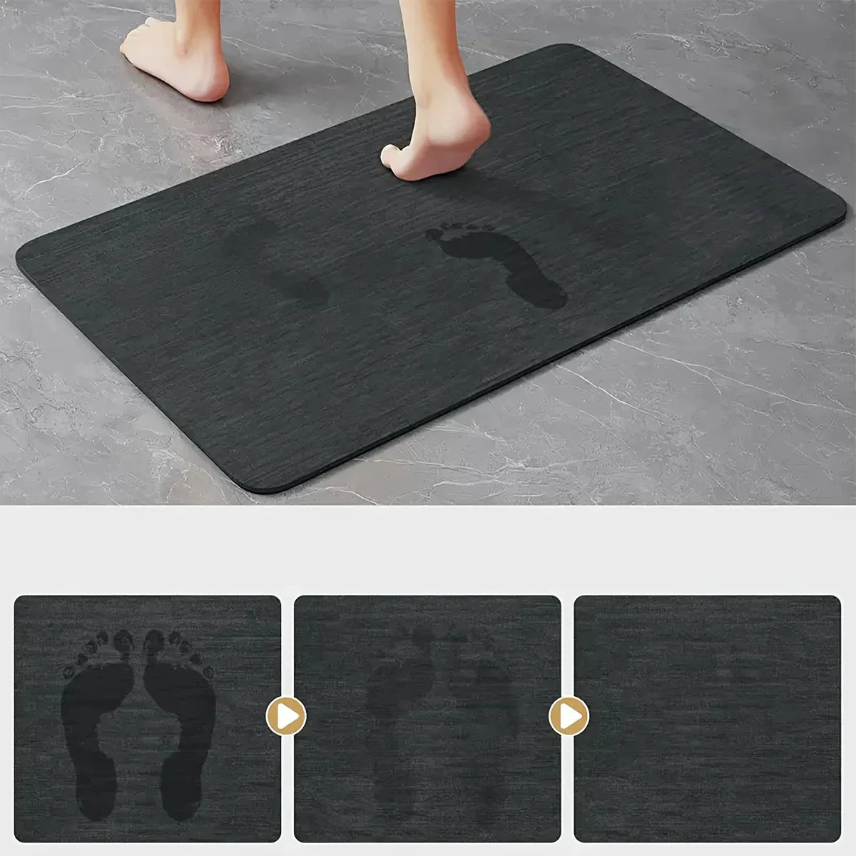 Bathroom Mat | Absorbent & Double-Sided Non-Slip | 40 x 60 & 50 x 80 cm