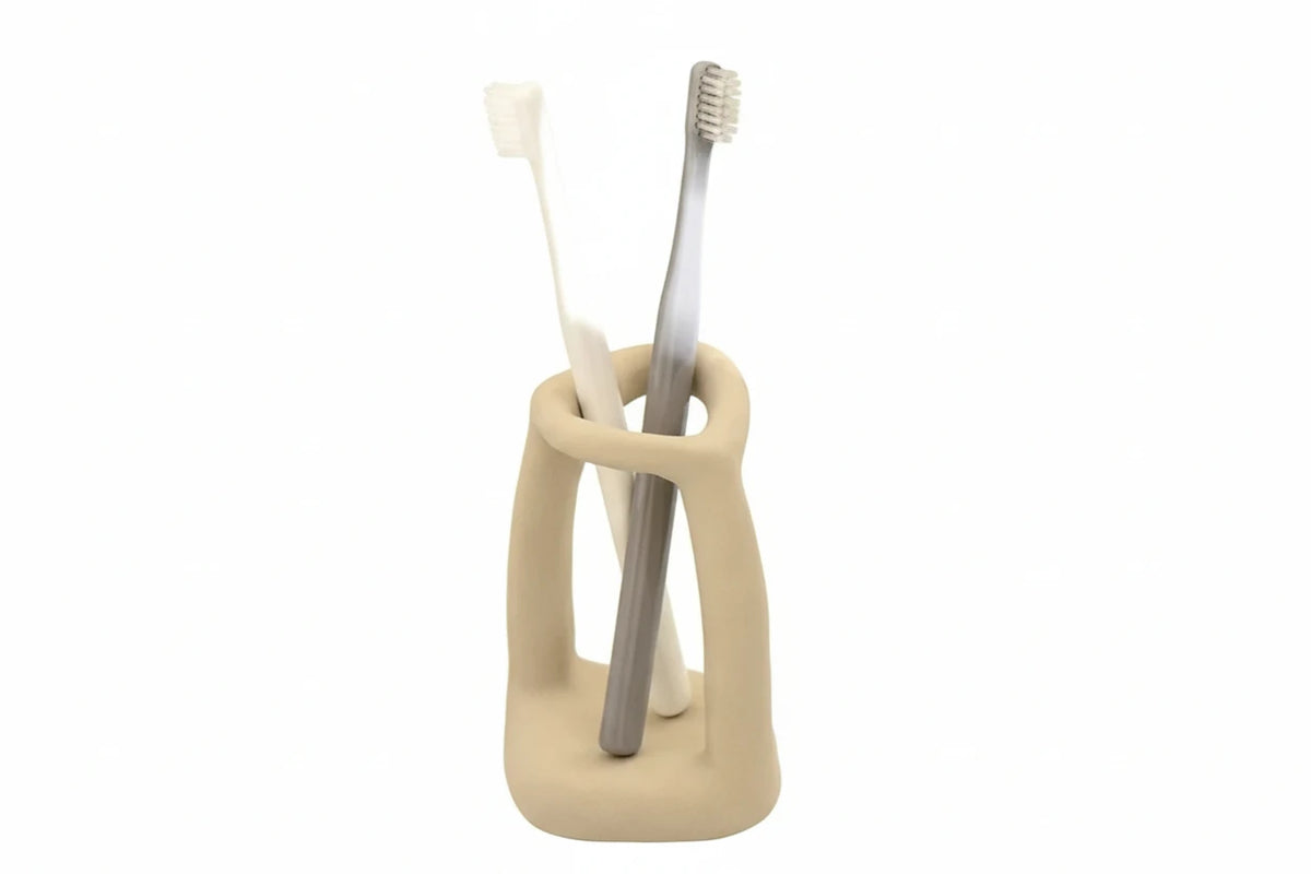 Bathroom Organizer | Compact Ceramic & Weighted Base