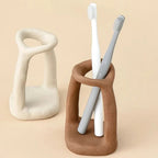Bathroom Organizer | Compact Ceramic & Weighted Base