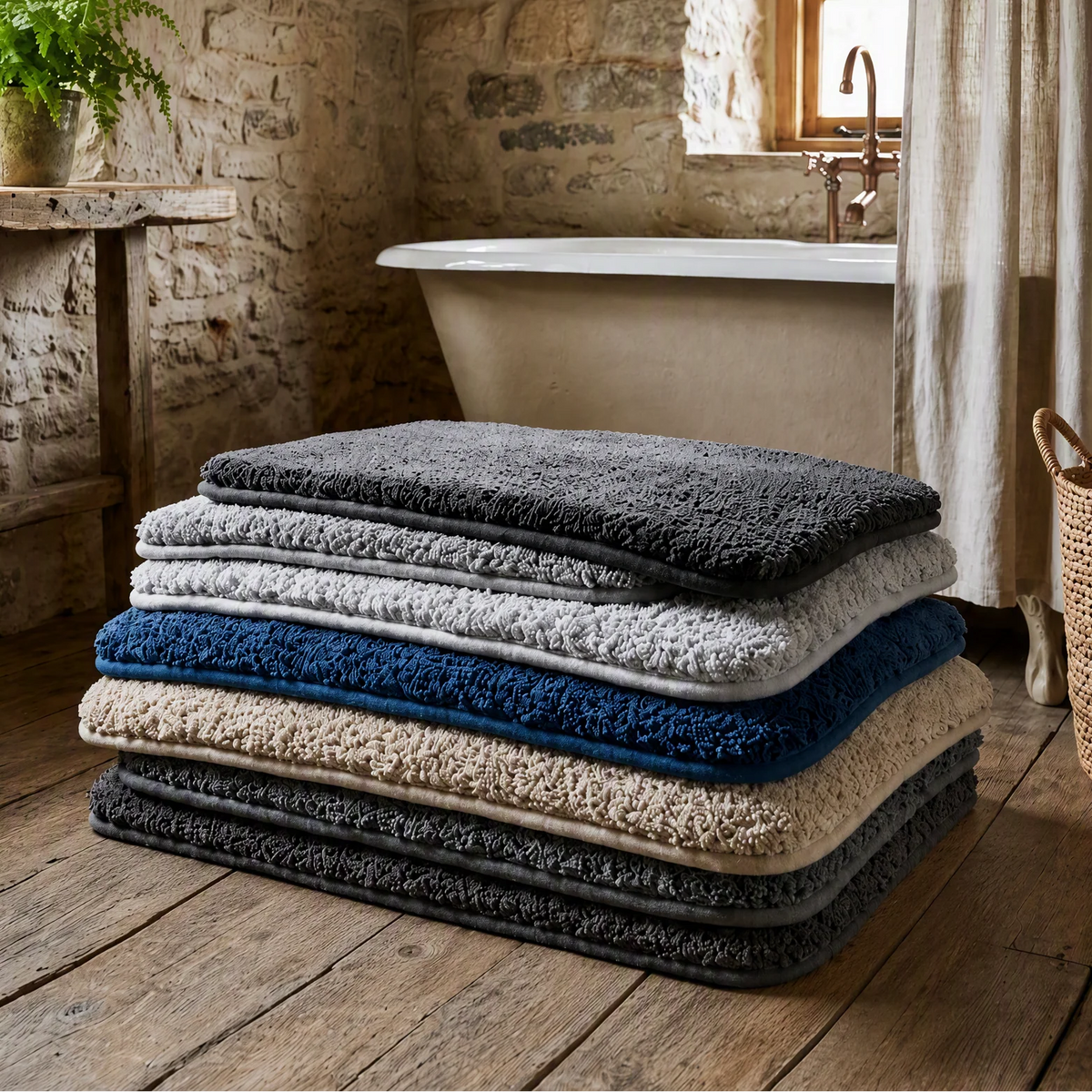 Bathroom Rug | Plush Absorbent Microfiber With Non-Slip Backing