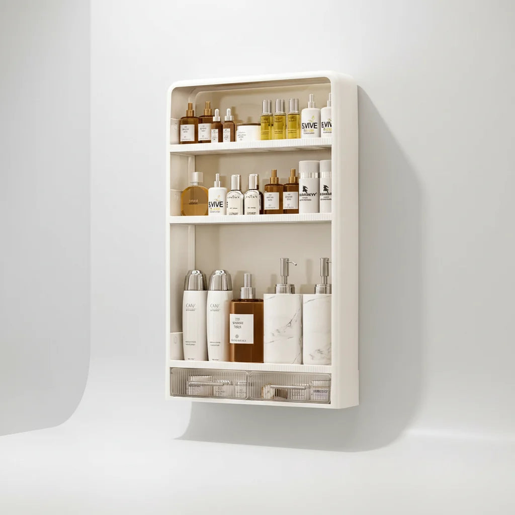 Bathroom Shelf | Self-Adhesive No-Drill & Water-Resistant | Multi-Tier
