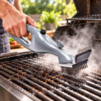 BBQ Steam Cleaning Brush | Steam-Assisted & Easy-Grip | Dishwasher-Safe