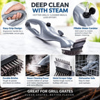BBQ Steam Cleaning Brush | Steam-Assisted & Easy-Grip | Dishwasher-Safe