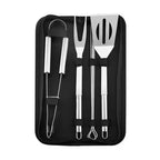 BBQ Tool Set | Stainless Steel & Fabric Carry Bag | 9-12 Pcs