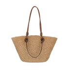Beach Bag | Woven Straw & Spacious Interior